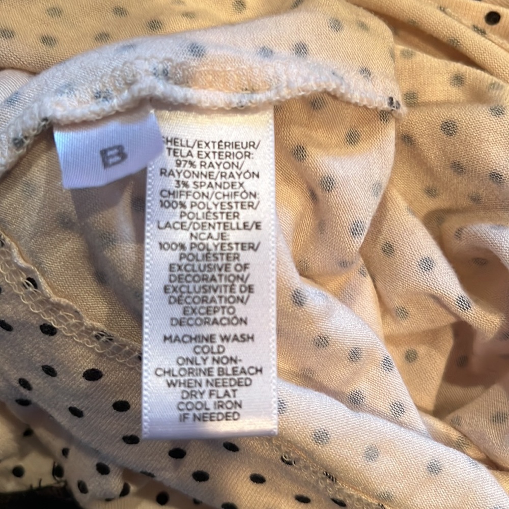 NWOT Polka Dot & Lace Baby Doll Tank - Picture 9 of 9